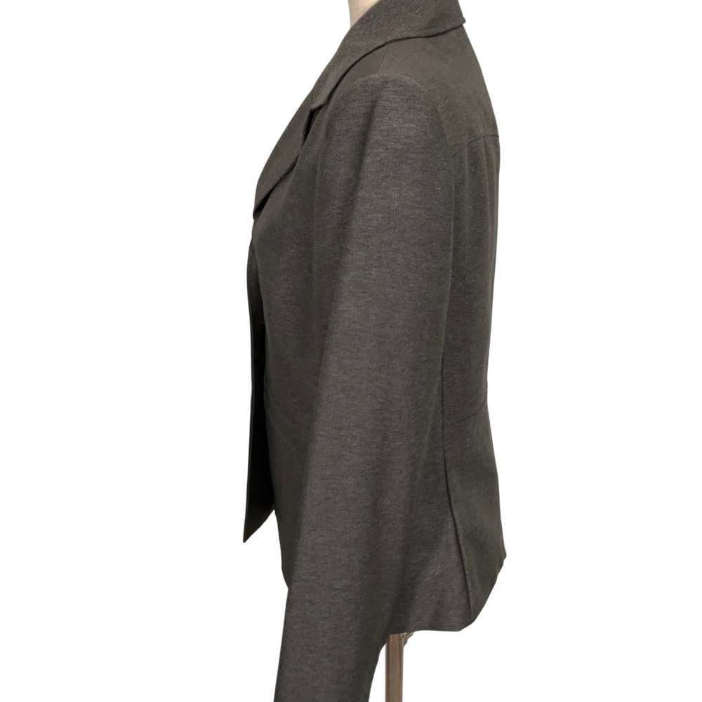 Le Suit Pantsuit Women 8 30W 30.5L Gray Mini Herringbone‎ Career Neutral Classic - Picture 3 of 16